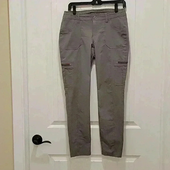 Kuhl Pants - Kuhl Hiking Climbing Grey Cargo Outdoor Pants Size 6 Short